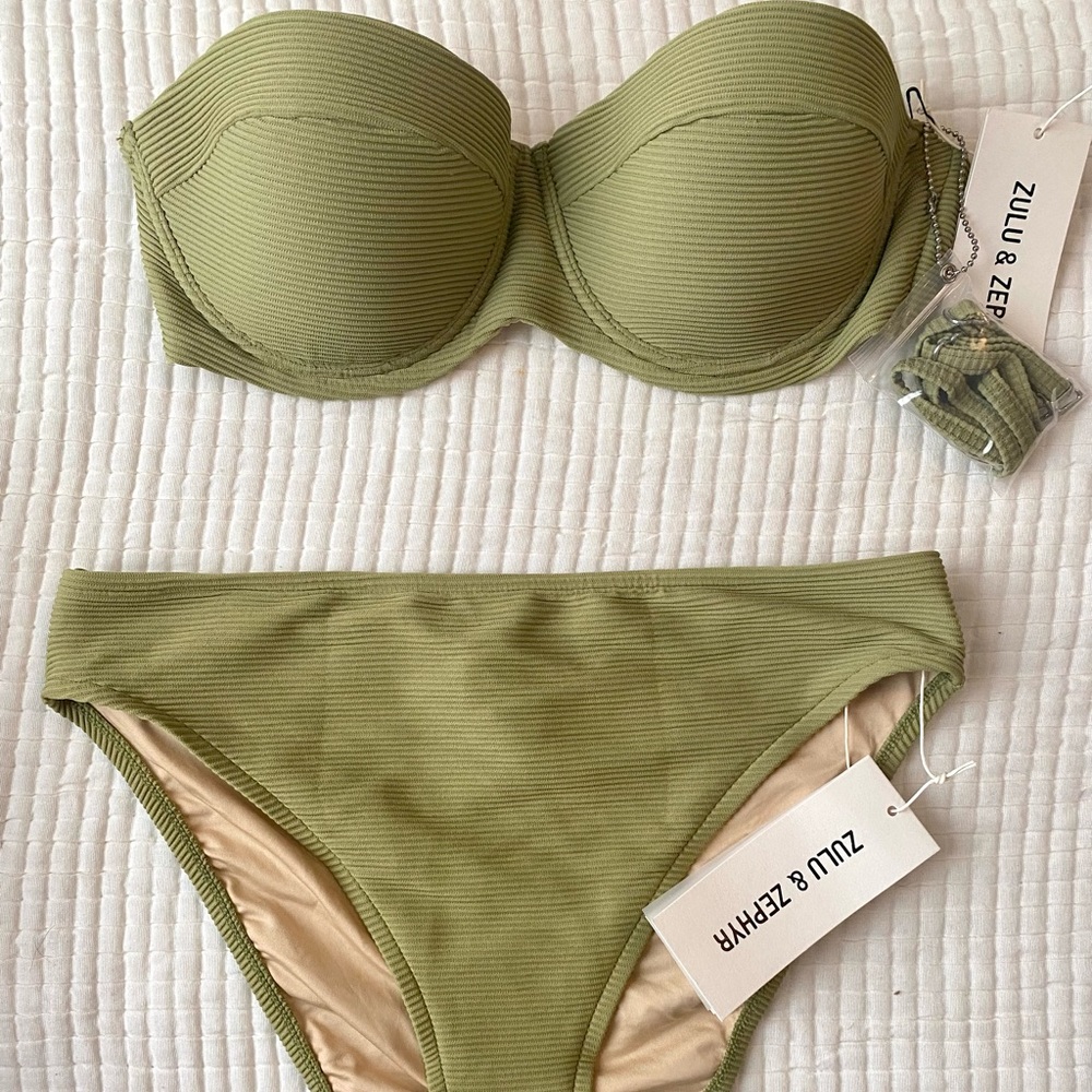 Zulu and zephyr olive bikini